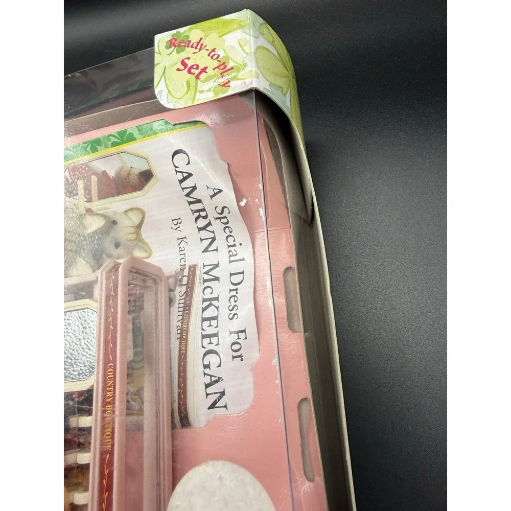 Vintage Calico Critters CC1963 A Special Dress For Camryn McKee an NIB Tabby Cat